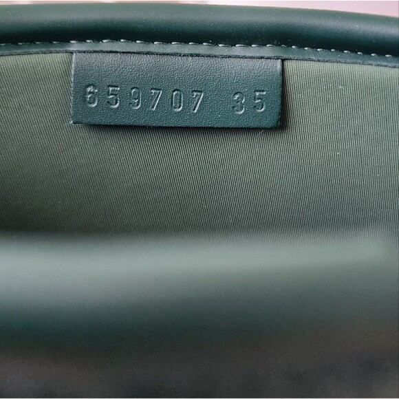 GUCCI Left Only Rubber Rain Boots Womens 35 US 5 Green White Horsebit Amputee - Picture 11 of 15